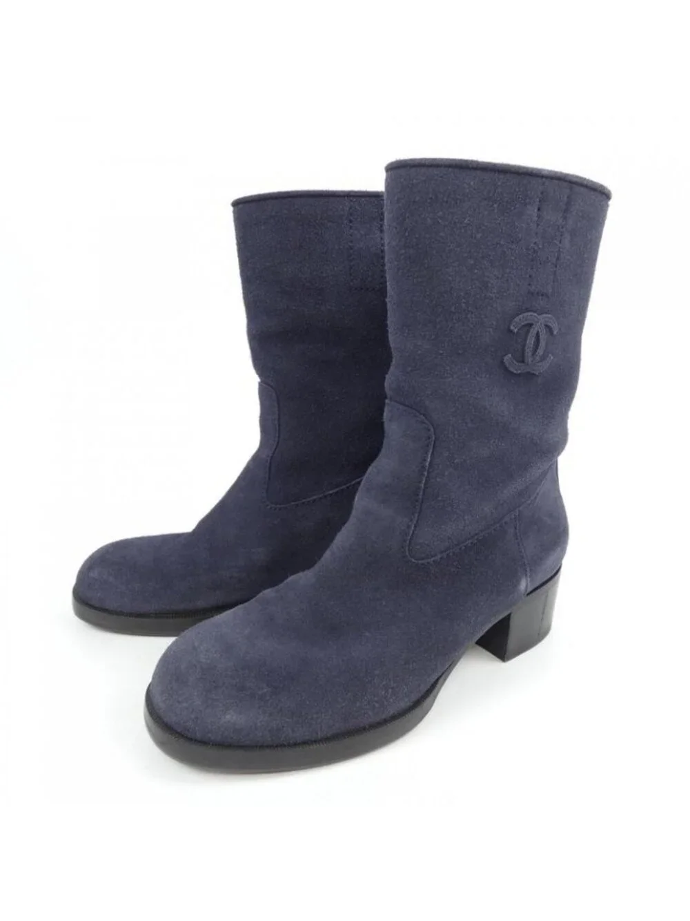 Chanel Boots Navy 36 - Picture 3 of 6